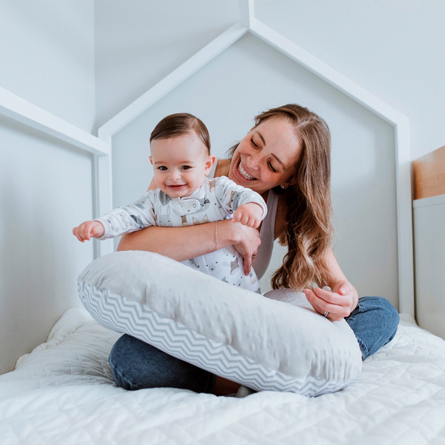 Almohada de Lactancia (Cojín Amamantar Bebés Niños Biberón)