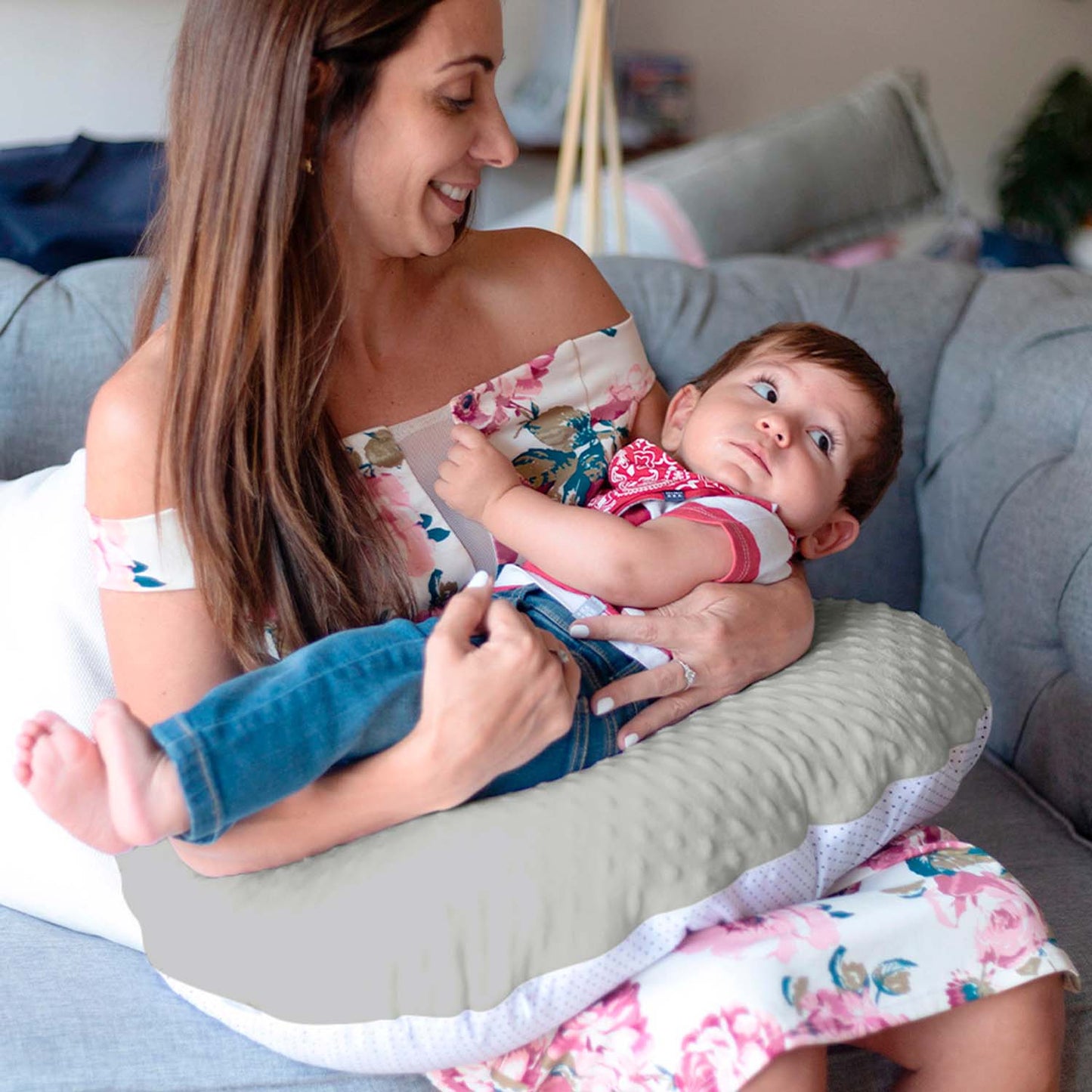 Almohada de Lactancia (Cojín Amamantar Bebés Niños Biberón)