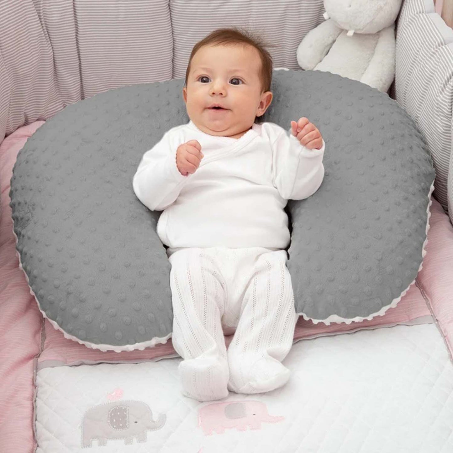 Almohada de Lactancia (Cojín Amamantar Bebés Niños Biberón)