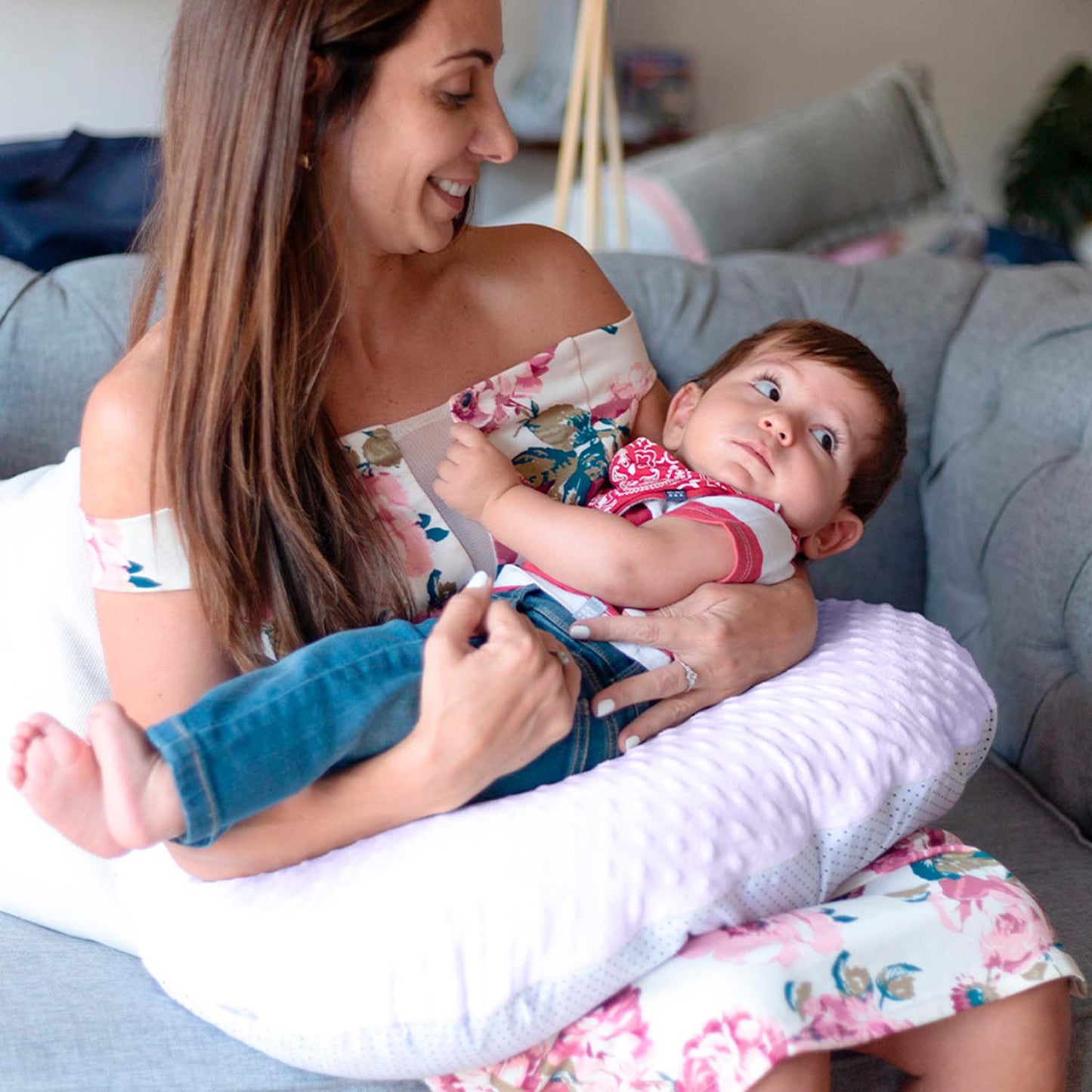 Almohada de Lactancia (Cojín Amamantar Bebés Niños Biberón)
