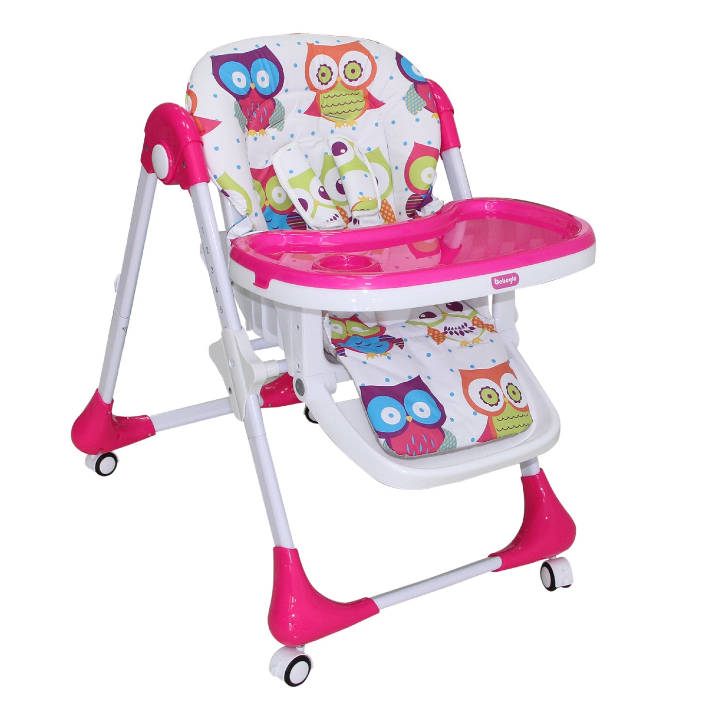 Silla De Comer Plegable Bebeglo Fucsia