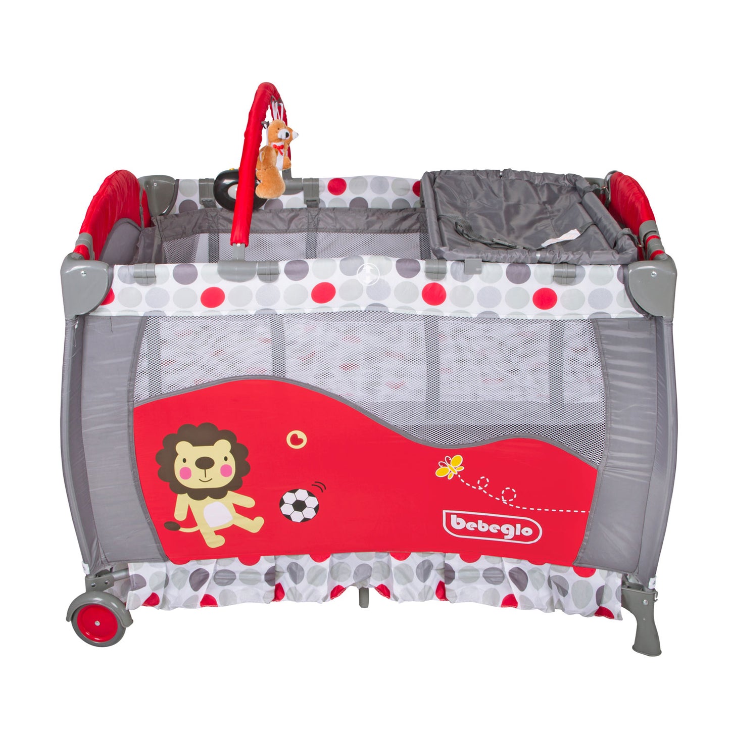Cuna Corral Pack & Play Bebeglo Rojo