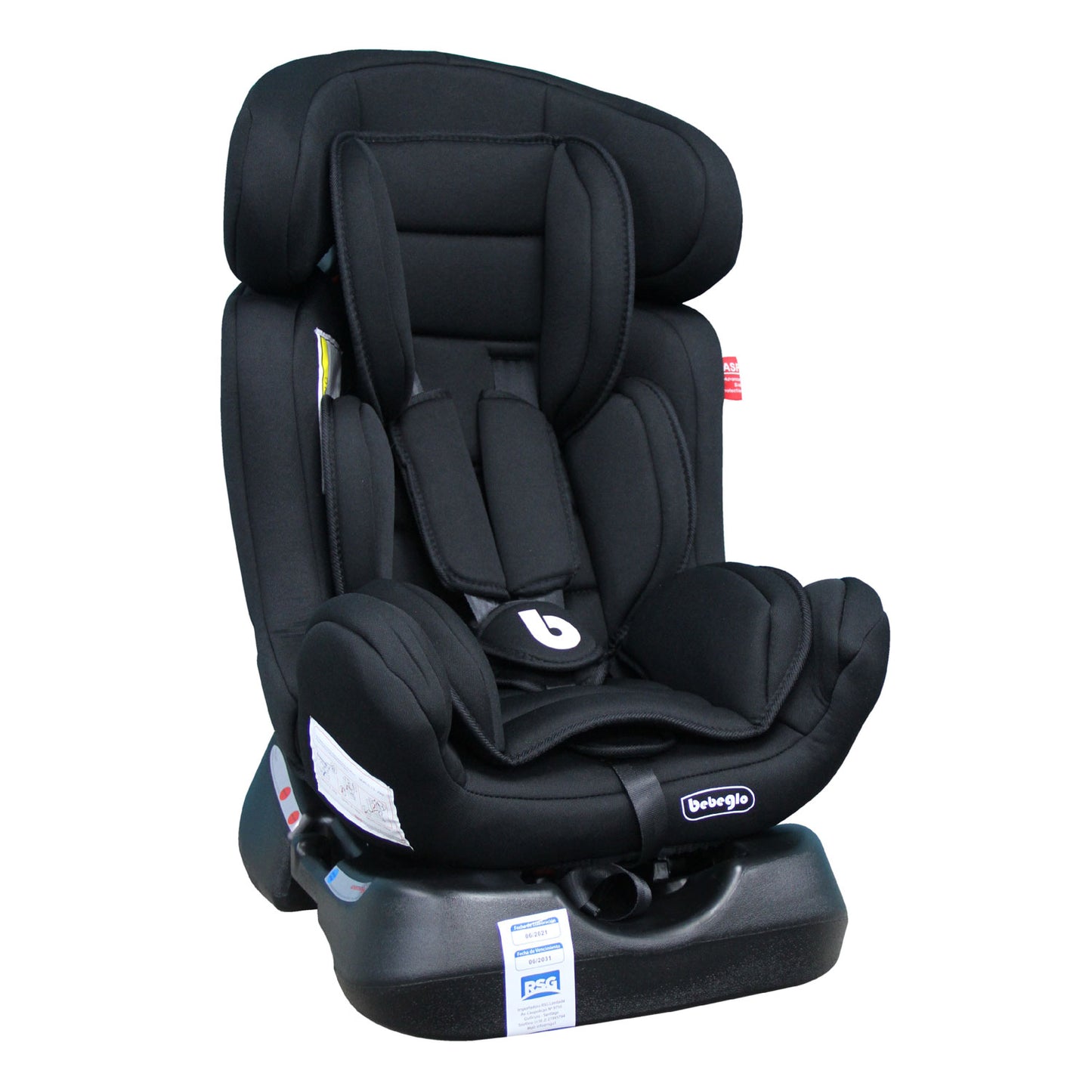 Autoasiento 0 a 25 KG Bebeglo Negro