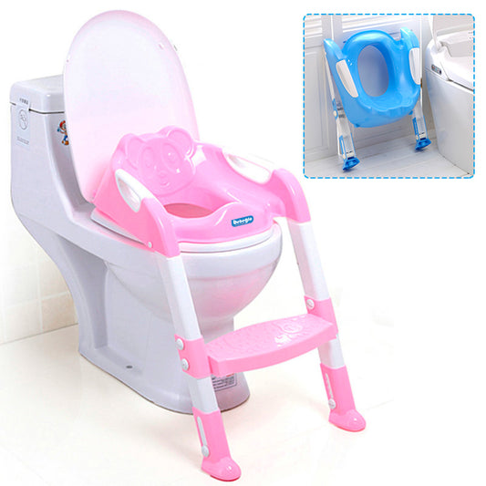 Asiento WC con Escalón Bebeglo Rosado