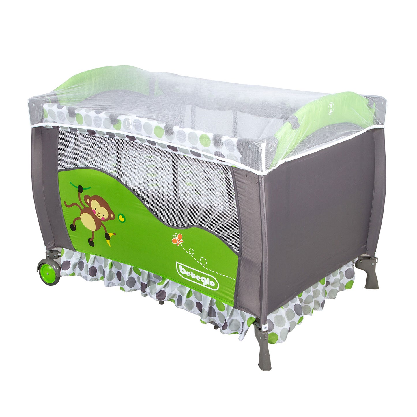 Cuna Corral Pack & Play Bebeglo Verde Oliva